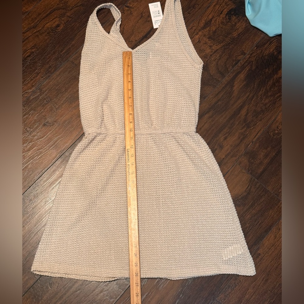 CUPSHE‎ Bathing Suit Crochet Cover Up Neutral Swimsuit Beach Summer Medium - Picture 8 of 10